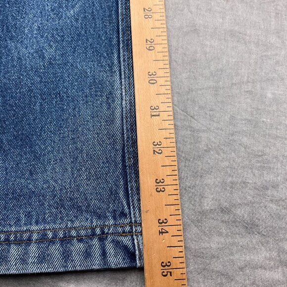 Duluth Jeans Men 36W x 36L Blue‎ Denim Gusset Straight Leg Work Chore Cotton - Picture 9 of 12